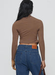 Rennes Twist Front Top Brown