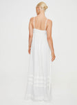 product Princess Polly Crew Neck  Milden Linen Blend Maxi Dress White