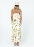 product Princess Polly Sweetheart Neckline  Emily Maxi Dress White / Yellow Floral