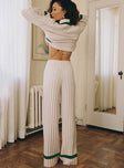 product Princess Polly High Waisted Pants  Montenegro Knit Pants Beige