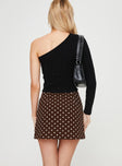 product Selby Mini Skirt Brown Polka Dot Princess Polly  Mini Skirts 