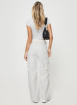 product Princess Polly  Aidane Cord Cargo Pants White