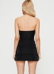 product Princess Polly Asymmetric Neckline  Carette Strapless Mini Dress Black