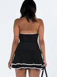 product Princess Polly Asymmetric Neckline Asymmetric Neckline Asymmetric Neckline  Samira Strapless Mini Dress Black