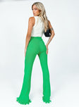 back view of model wearing Princess Polly Anderson Pants Green 