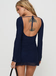 Lukea Long Sleeve Mini Dress Navy