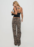 Princess Polly High Waisted  Top Model Jeans Leopard