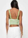 Knit crop top Fixed wide shoulder straps, v-neckline Good stretch, unlined 