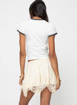 product Ballentine Mini Skirt Cream Princess Polly  Mini Skirts 