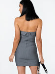 product Princess Polly Asymmetric Neckline  Sebastian Strapless Mini Dress Grey