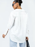 product Princess Polly Full Sleeves V-Neck  Fitzroy Shirt White