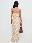 Sugar Plum Maxi Dress Beige