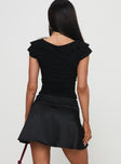 For Me Mini Skirt Black