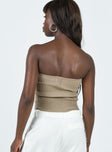 product Princess Polly Sleeveless Square Neck  Milner Tube Top Beige