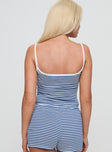 Winslet Cami Top Blue Stripe