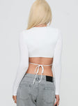 Uzo Long Sleeve Top White