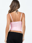 product Princess Polly Sleeveless Square Neck  Eivissa Mesh Cami Pink