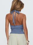 Serefina Halter Top Blue Slate