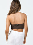 product Princess Polly Sleeveless Crew Neck  Jordyn Bustier Brown