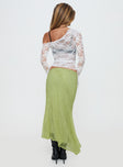 Dreamcatcher Lace Maxi Skirt Green