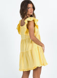 product Princess Polly Square Neck  Jayson Mini Dress Yellow