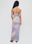 Norila Maxi Dress Slinky Orchid Petals Lilac