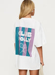 Club Polly Oversized Tee White