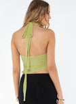 product Princess Polly Sleeveless Square Neck  Rendezvous Halter Top Lime