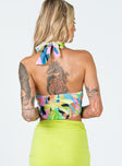 back view of model wearing Princess Polly Rialto Top Multi 