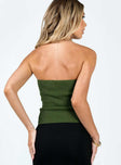 product Princess Polly Sleeveless Square Neck  Sycamore Tube Top Green