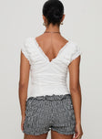 Sofiella Embroidered Top White