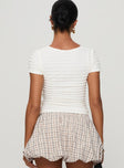 For The Better Textured Top White