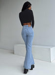 product Princess Polly High Waisted  Cabarita Lounge Denim Jeans Mid Wash