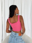 product Princess Polly Sleeveless Square Neck  Bryleigh Top Pink