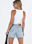 product Laurena Denim Shorts Princess Polly Low Rise Shorts 