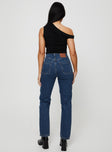 product Princess Polly High Waisted  Gyoke Jeans Dark Wash Denim