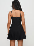 The Gamble Corset Mini Dress Black