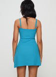 Baseline Rib Mini Dress Blue