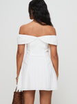 Cerilla Off Shoulder Mini Dress White