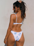 This Summer Underwire Bikini Top Blue / White