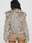 Popstar Jacket Cream Cheetah