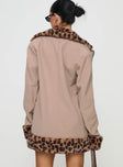 Imara Trim Jacket Leopard