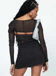 product Selby Mesh Mini Skirt Black Princess Polly  Mini Skirts 