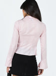 product Princess Polly Full Sleeves Square Neck  Niana Long Sleeve Top Pink