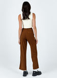 product Princess Polly High Waisted Pants  Arizona Cord Pants Brown