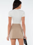 product Arc Mini Skirt Taupe Princess Polly  Mini Skirts 