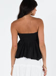 Front view of model wearing  front Princess Polly Sleeveless Square Neck  Long Summer Nights Top Black Low Impact