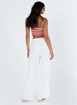 Ogilvie Linen Blend Pants White Petite