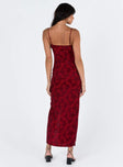 product Princess Polly Boat Neck  Noda Maxi Dress Burgundy