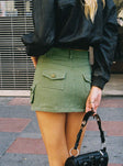 product Peterson Cargo Mini Skirt Khaki Princess Polly  Mini Skirts 